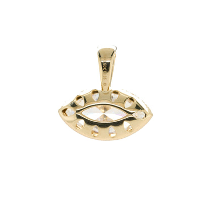 3.05 CTTW Marquise Lab-Grown Diamond Pendant in 14K Yellow Gold