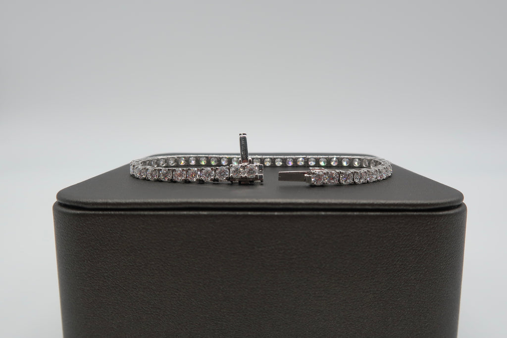 10cttw Lab Grown Round Diamond Tennis Bracelet 7" 14K Gold