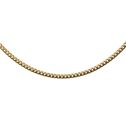 14K Yellow Gold Curb Chain, 20"