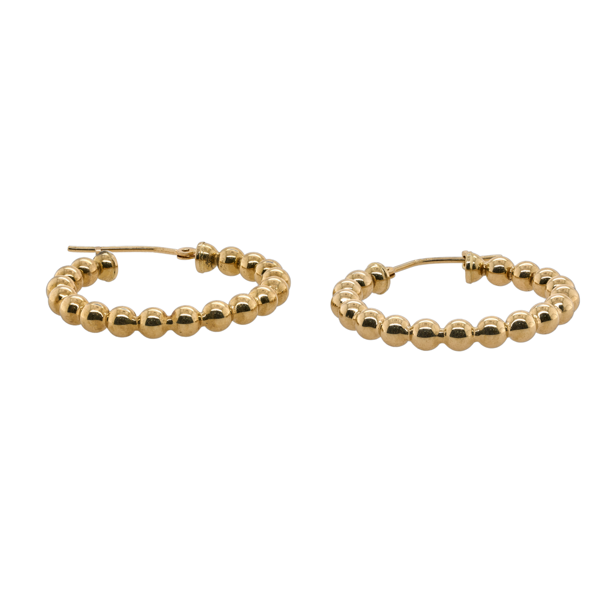 14K Yellow Gold Hoop Earrings