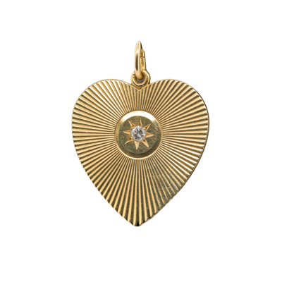14K Yellow Gold Lab-Grown Diamond Pendant