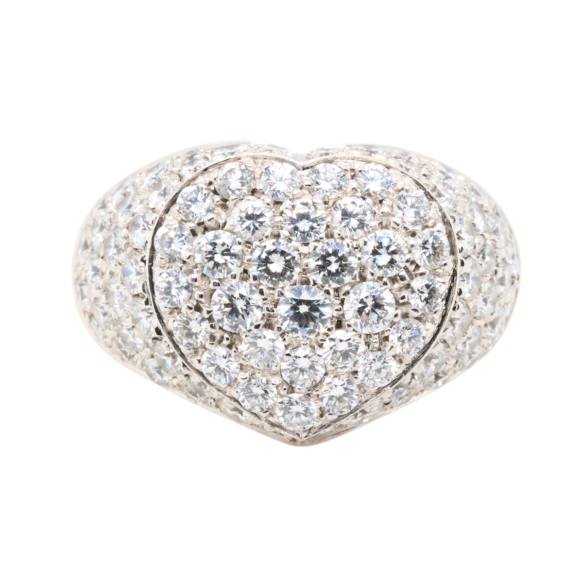 18K White Gold Diamond Ring