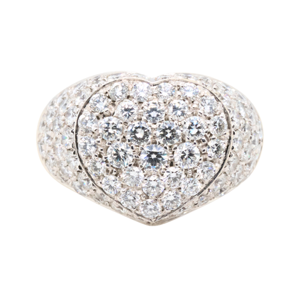 18K White Gold Diamond Ring