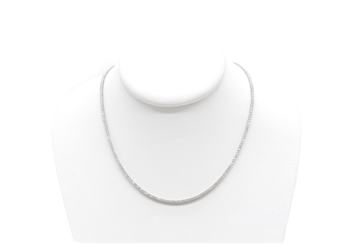 2mm Made to Order 14k Natural Diamond Tennis Chain Made to Order Natural Tennis Chains