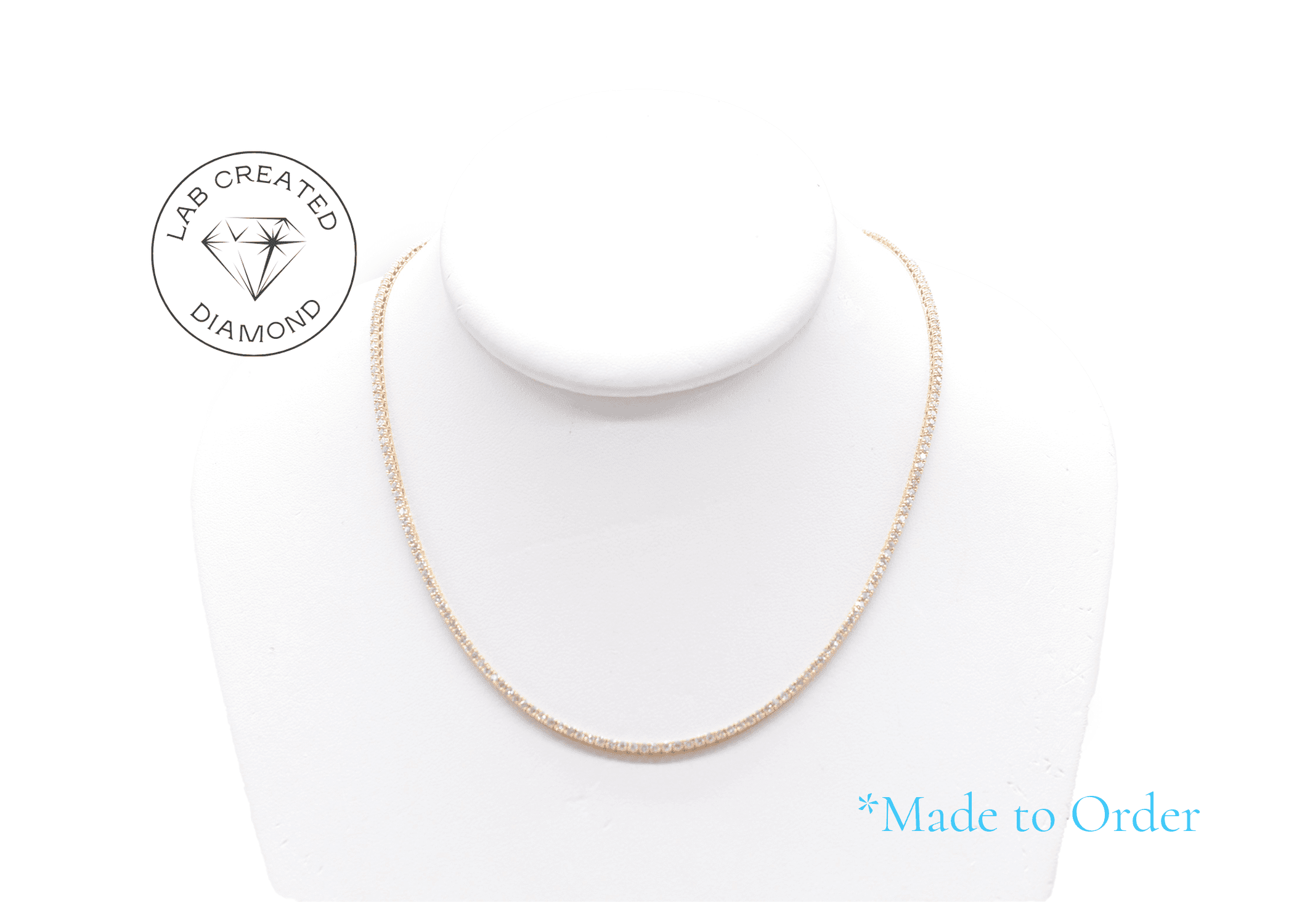 Tennis Diamond Multishape Necklace Set | Ouros Jewels