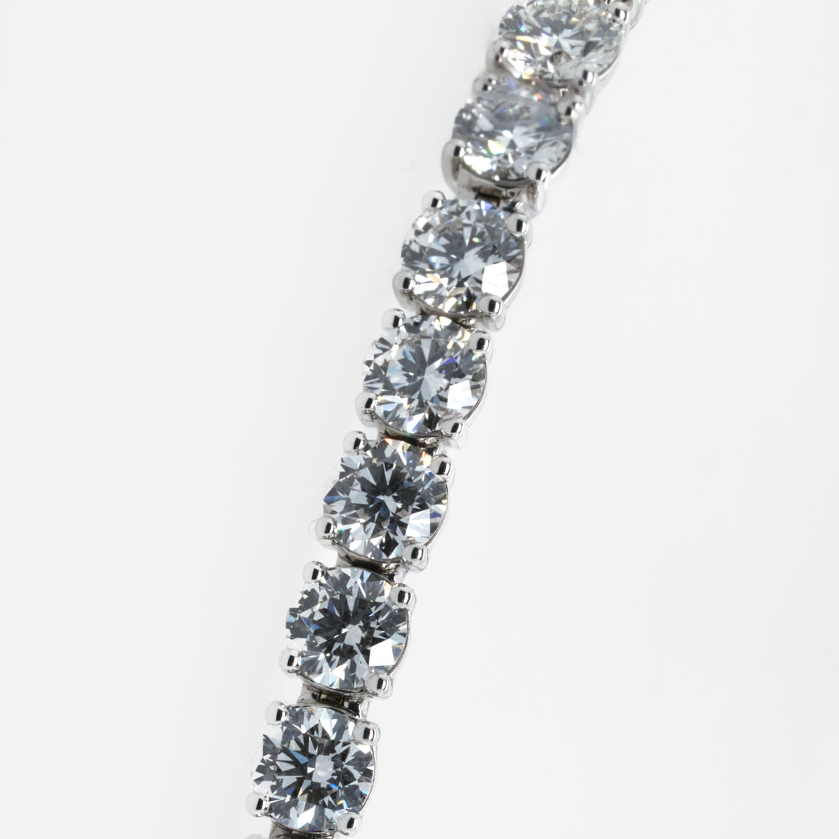 5.16 CTTW Round Lab-Grown Diamond Tennis Bracelet in 14K White Gold, 7"
