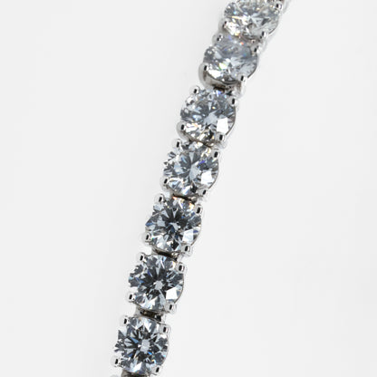 5.16 CTTW Round Lab-Grown Diamond Tennis Bracelet in 14K White Gold, 7"