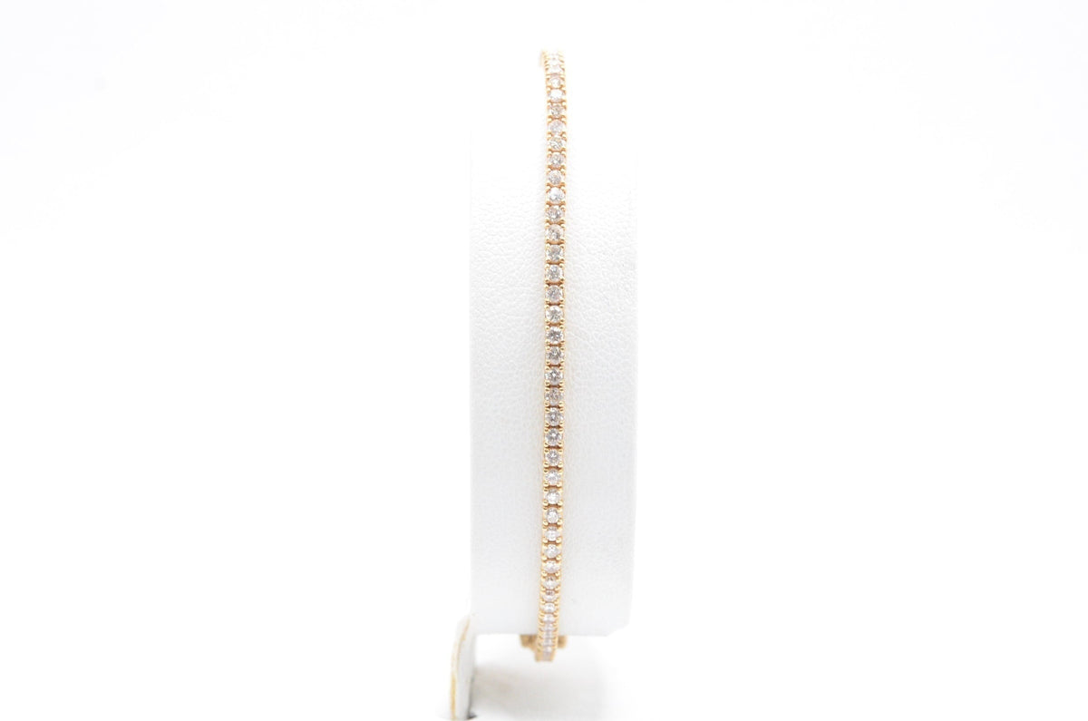 2.25mm Made To Order Lab Grown Diamond Tennis Bracelets 14K Made To Order Lab Tennis Bracelets