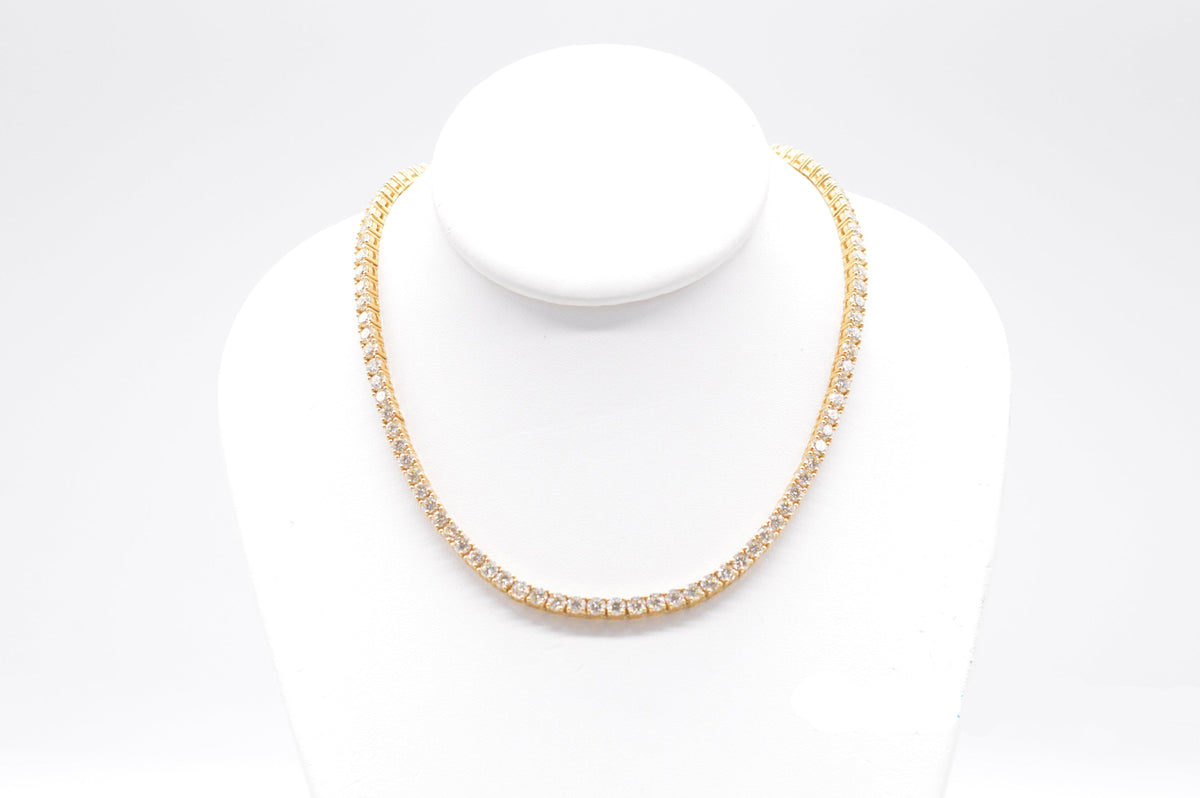 3mm Made to Order Natural Diamond Tennis Chain 14K Made to Order Natural Tennis Chains