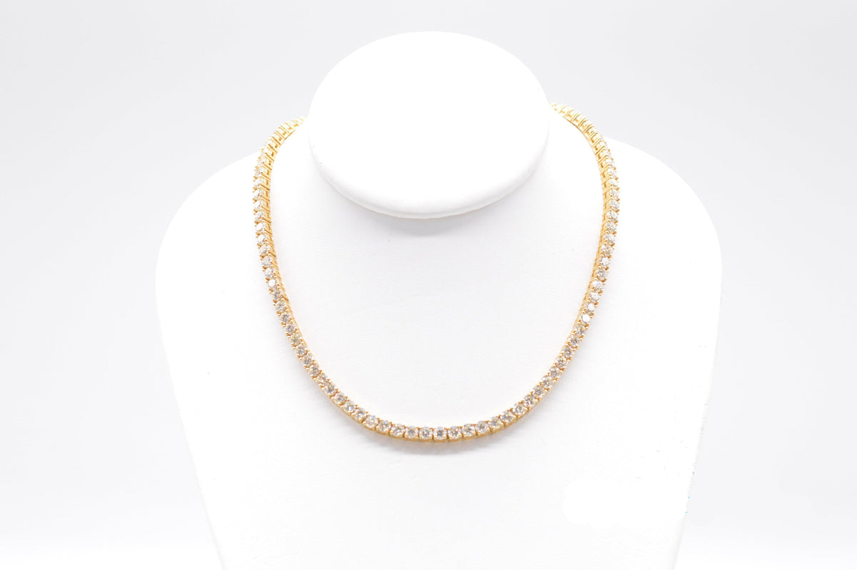 3.25mm Made to Order Natural Diamond Tennis Chain 14K Made to Order Natural Tennis Chains