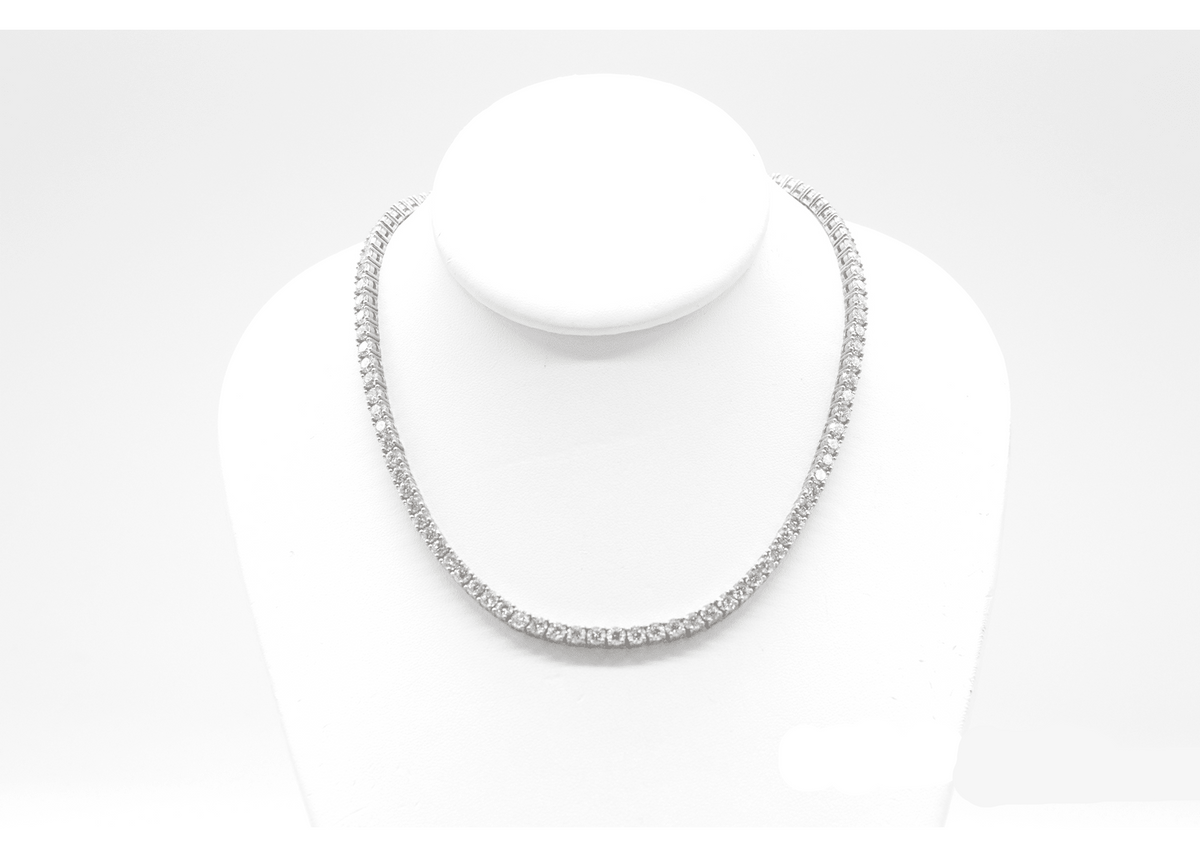 4.25mm Made to Order Natural Diamond Tennis Chain 14K Made to Order Natural Tennis Chains