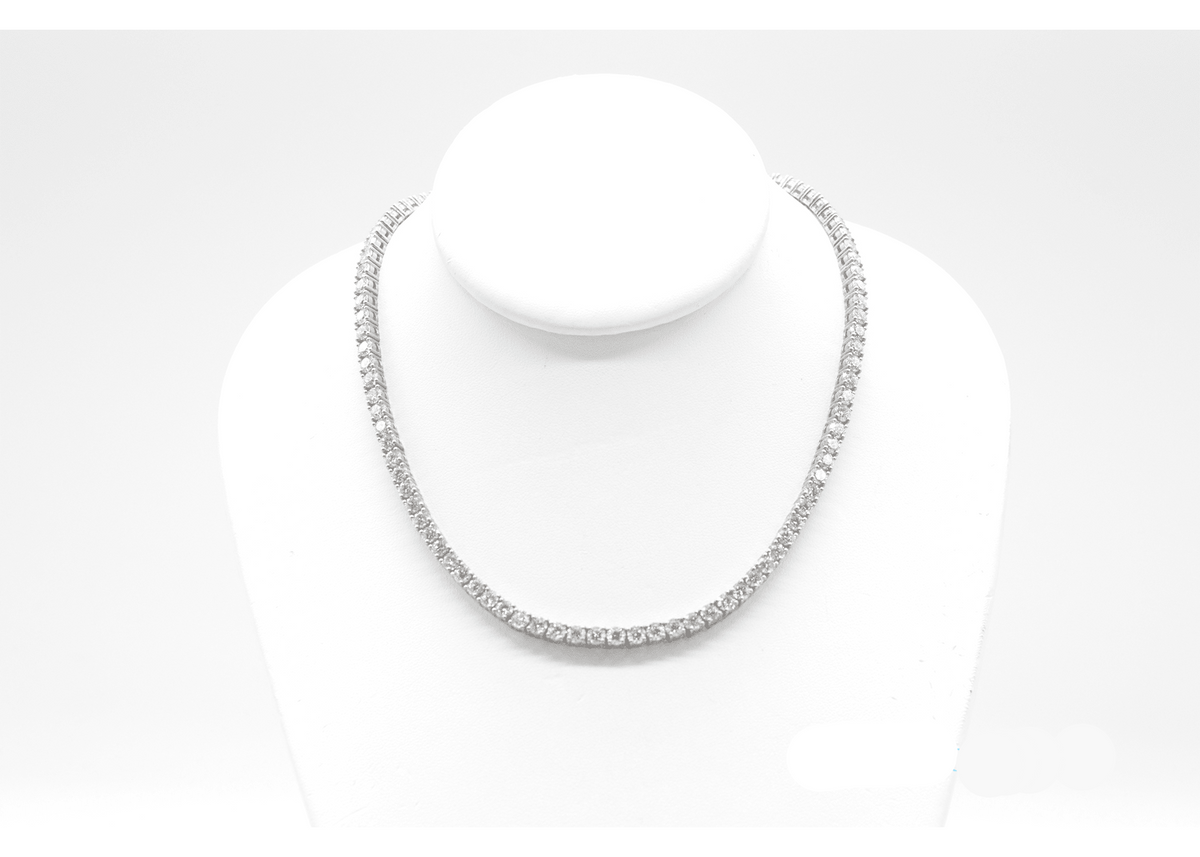 3.5mm Made to Order Natural Diamond Tennis Chain 14K Made to Order Natural Tennis Chains