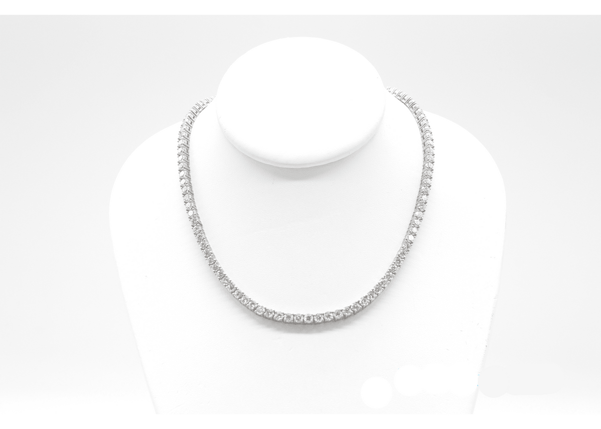 3.75mm Made to Order Natural Diamond Tennis Chain 14K Made to Order Natural Tennis Chains