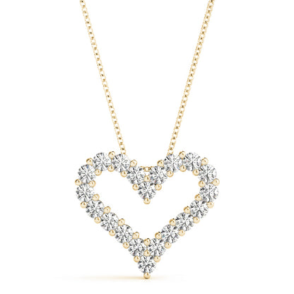 14K Yellow Gold Diamond Fashion Pendant