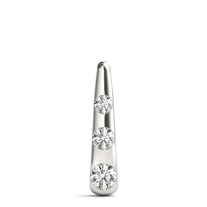 Round Diamond 0.50 CT Three-Stone Pendant