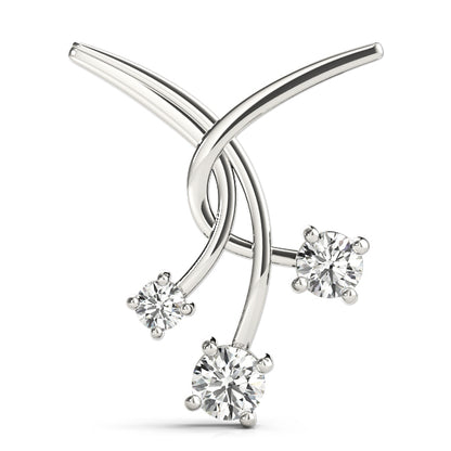 Diamond Round 3-Stone Pendant