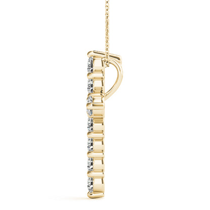 14K Yellow Gold Diamond Fashion Pendant