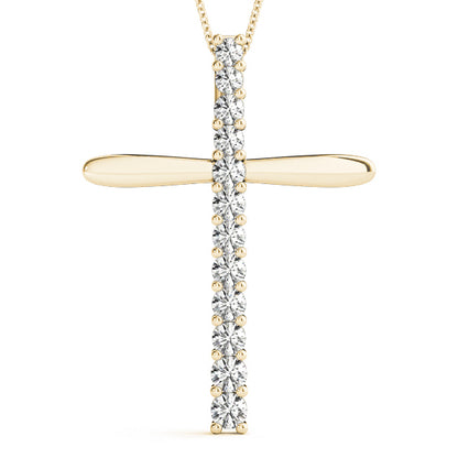 14K Yellow Gold Multi-Diamond Fashion Pendant