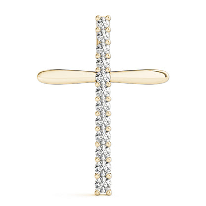 14K Yellow Gold Multi-Diamond Fashion Pendant