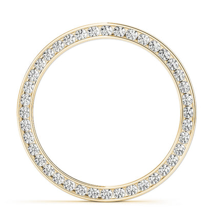 14K Yellow Gold Multi-Diamond Circle Pendant