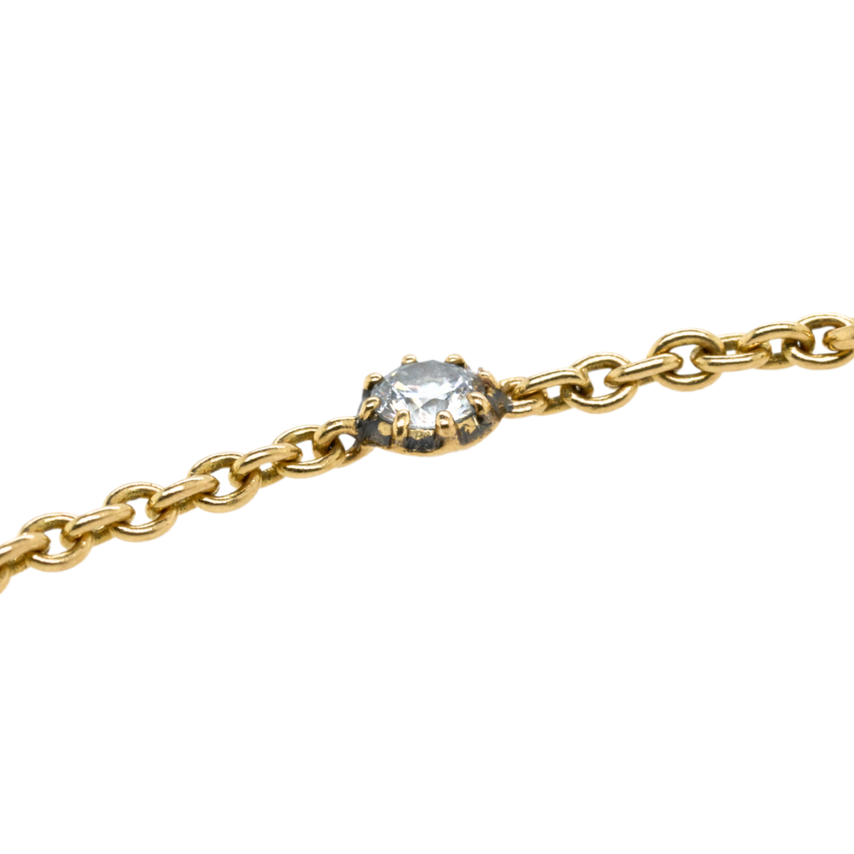 1.00 CTTW Round Lab-Grown Diamond Bracelet in 14K Yellow Gold, 6.5"