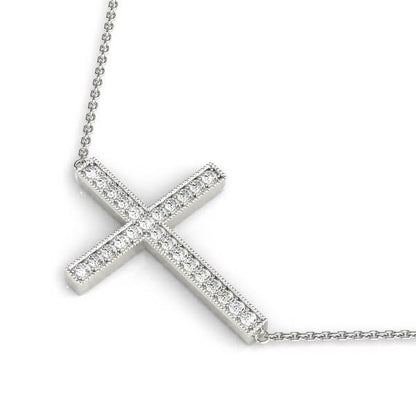 Multi-Diamond Cross Pendant in Gold