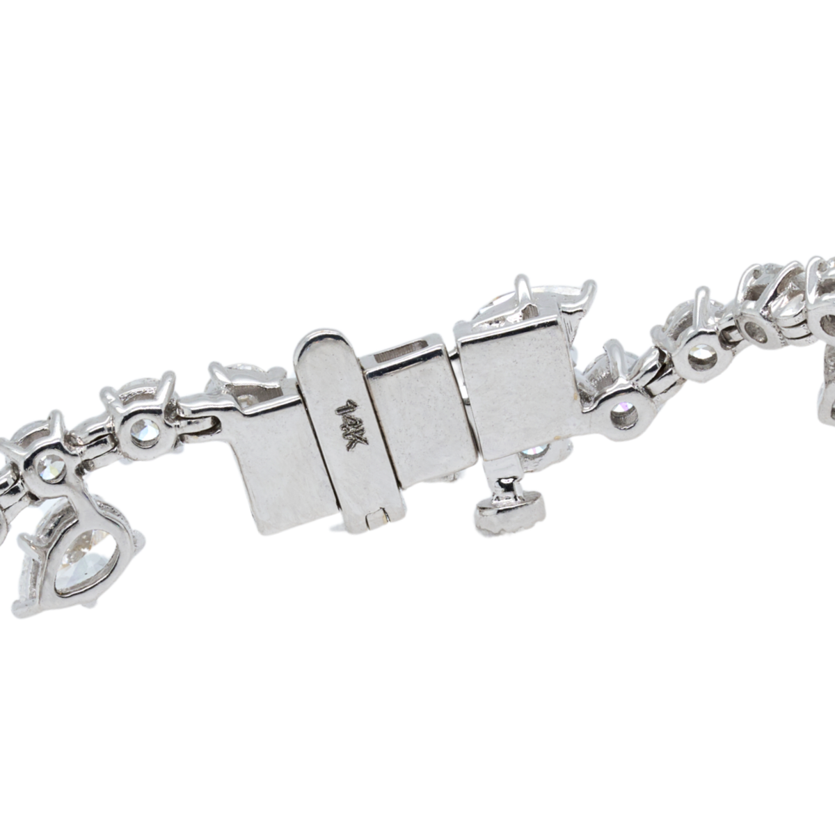 5.75 CTTW Round Lab-Grown Diamond Bracelet in 14K White Gold, 6.8"