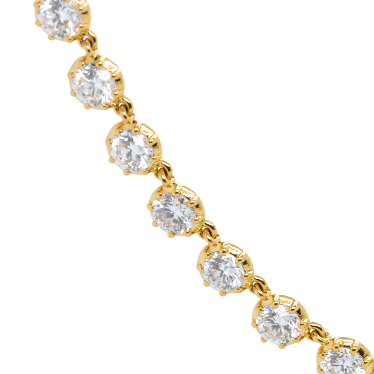 11.32 CTTW Round Lab-Grown Diamond Necklace in 14K Yellow Gold, 17"