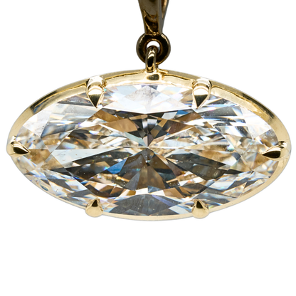 Lab-Grown Diamond Solitaire Pendant in 14K Yellow Gold, 5.4 CTTW