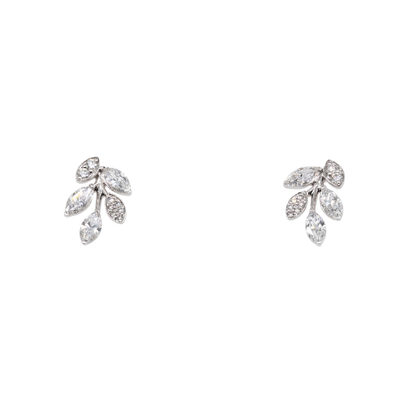 14K White Gold Marquise Lab-Grown Diamond Earrings, 0.6 CTTW
