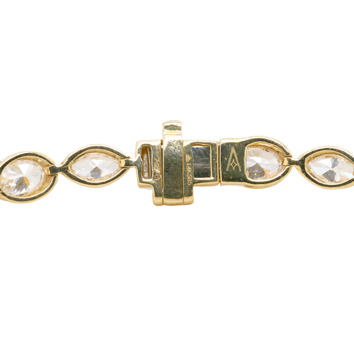 14K Yellow Gold Lab-Grown Diamond Tennis Bracelet, 7.00 CTTW, 7"