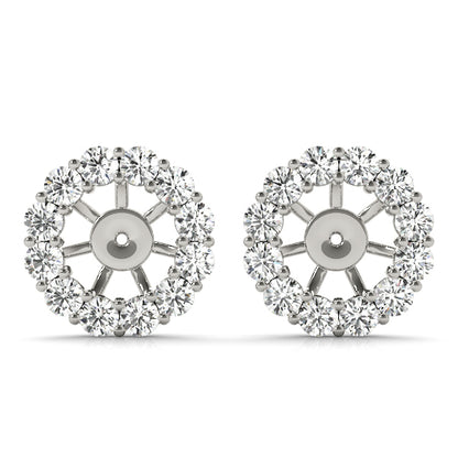 Multi-Diamond Round Stud Earrings