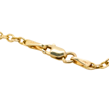 0.5 CTTW Round Natural Ruby Pendant in 14K Yellow Gold, 19.3"