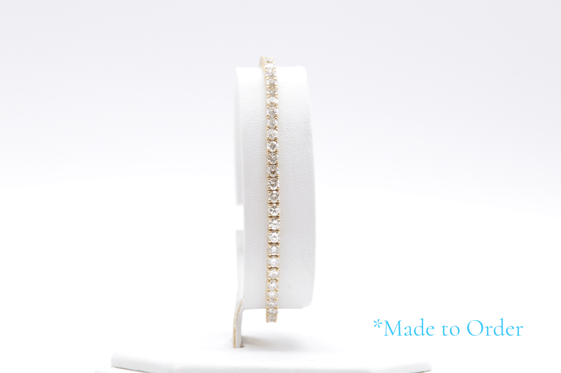 3mm Made To Order Natural Diamond Tennis Bracelets 14K Made To Order Natural Diamond Tennis Bracelets