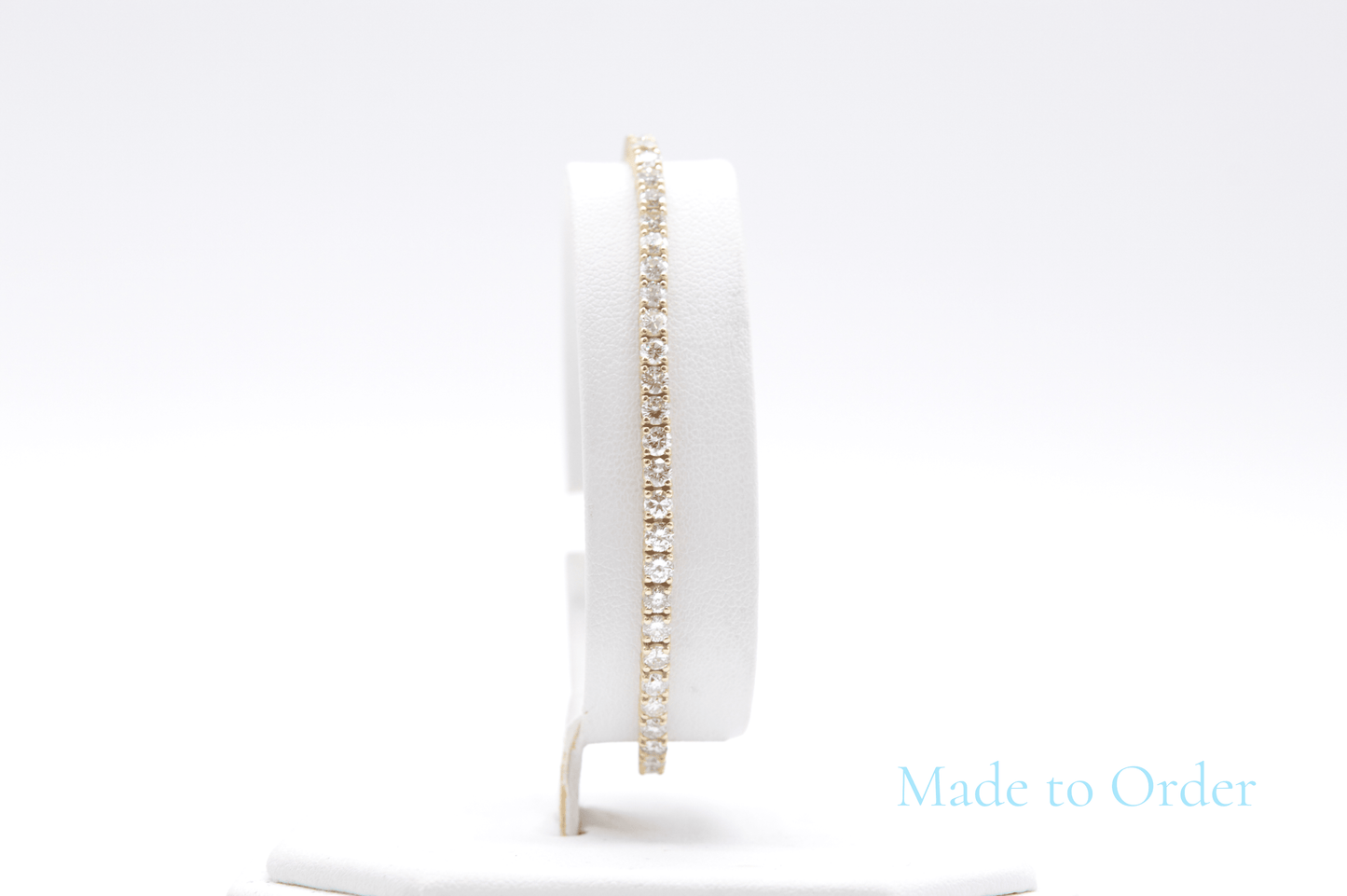 3.25mm Made To Order Natural Diamond Tennis Bracelets 14K Made To Order Natural Diamond Tennis Bracelets