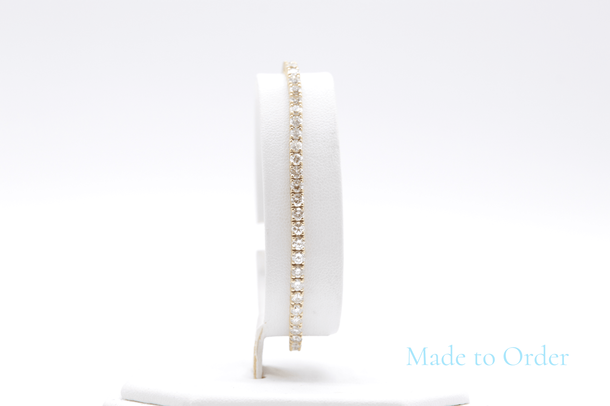 3.25mm Made To Order Natural Diamond Tennis Bracelets 14K Made To Order Natural Diamond Tennis Bracelets