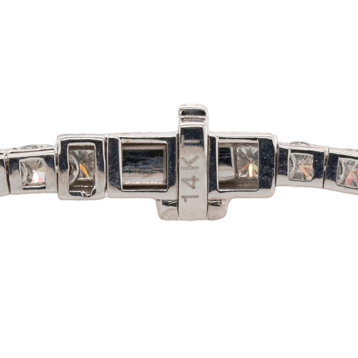3.00 CTTW Round Lab-Grown Diamond Tennis Bracelet in 14K White Gold, 7"