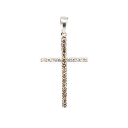 0.25 CTTW Round Natural Diamond Pendant in 14K White Gold