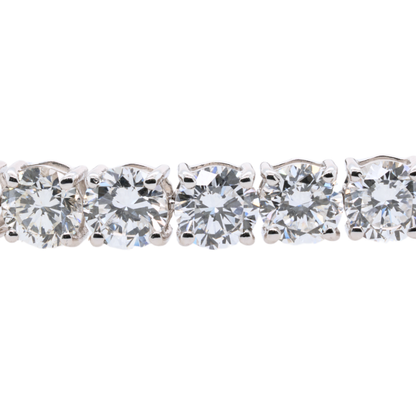 16.09 CTTW Round Lab-Grown Diamond Tennis Bracelet in 14K White Gold, 7"