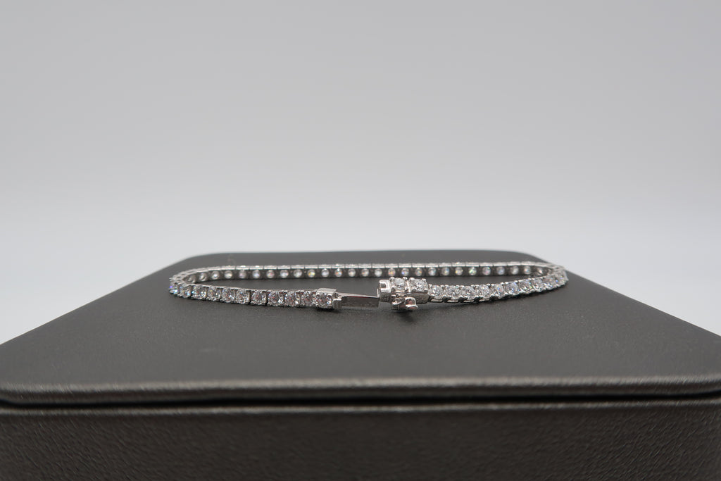 5cttw Lab Grown Round Diamond Tennis Bracelet 7" 14K Gold