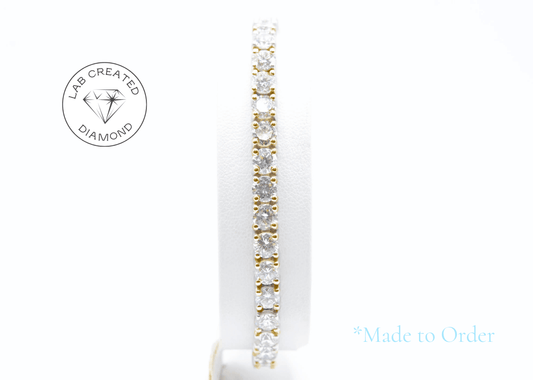 4mm Made To Order Lab Grown Diamond Tennis Bracelets 14K