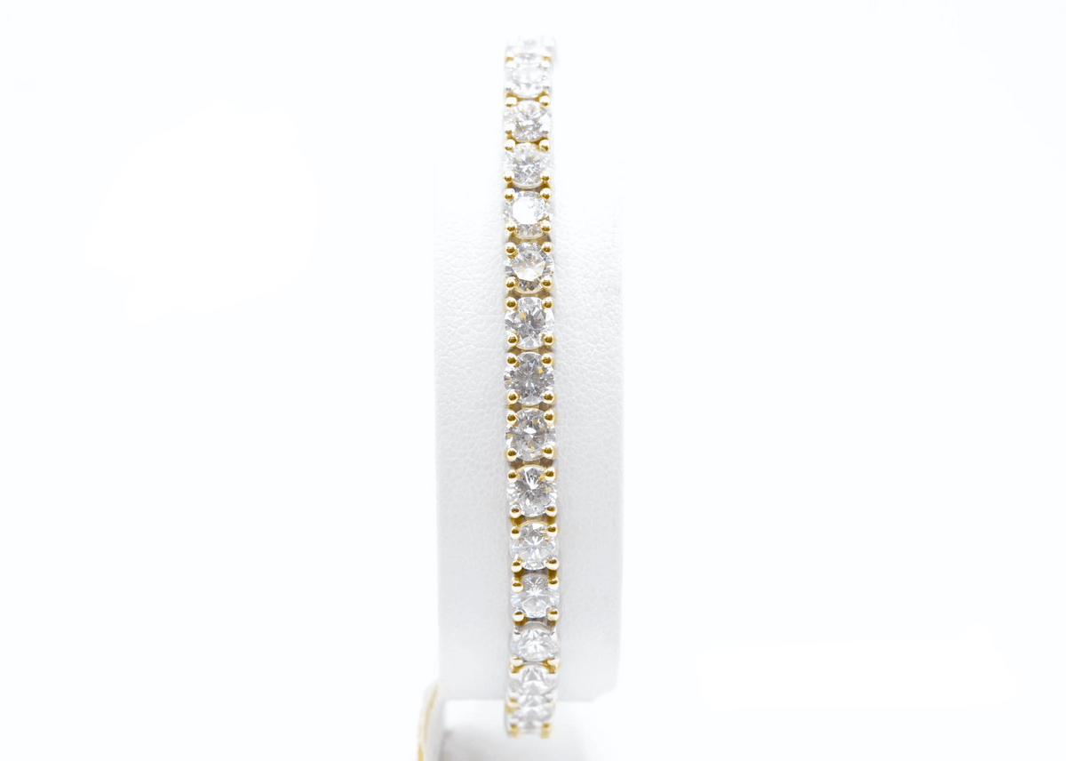4.25mm Made To Order Lab Grown Diamond Tennis Bracelets 14K Made To Order Lab Tennis Bracelets