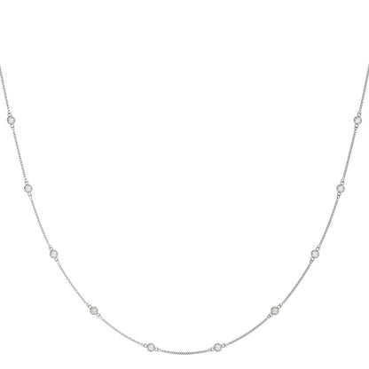 10-Diamond Round Pendant Necklace