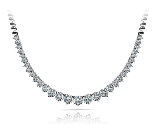 Multi-Diamond Round Pendant Necklace