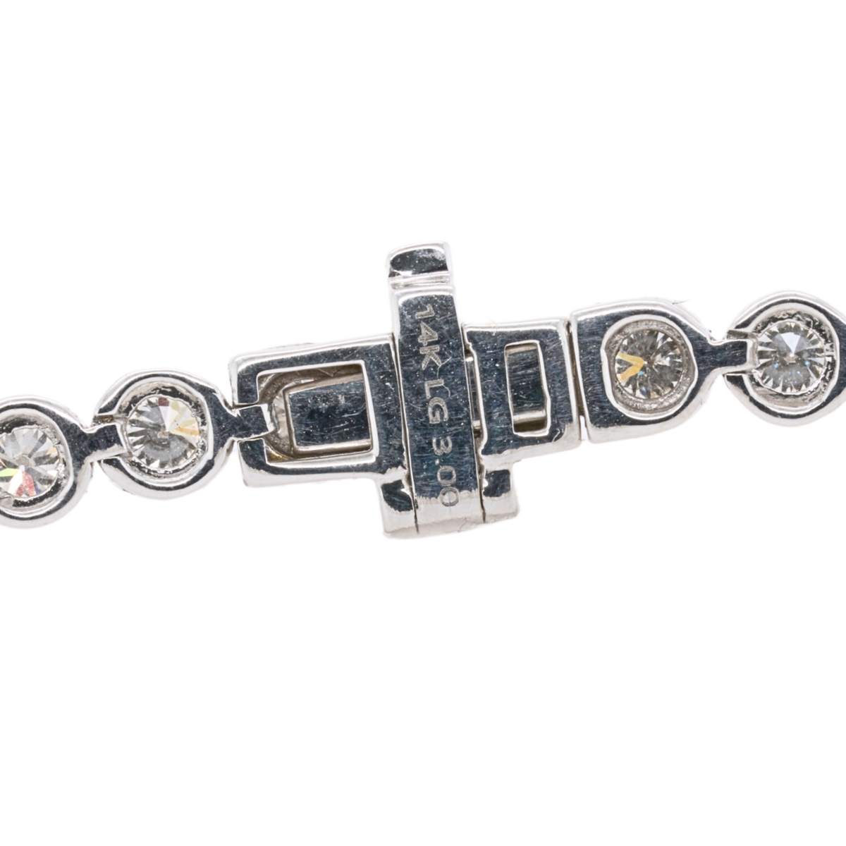 3.00 CTTW Round Lab-Grown Diamond Tennis Bracelet in 14K White Gold, 7"