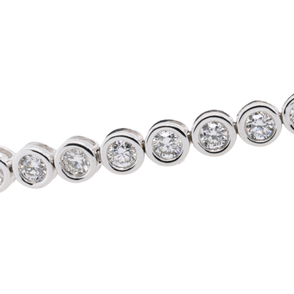 3.00 CTTW Round Lab-Grown Diamond Tennis Bracelet in 14K White Gold, 7"