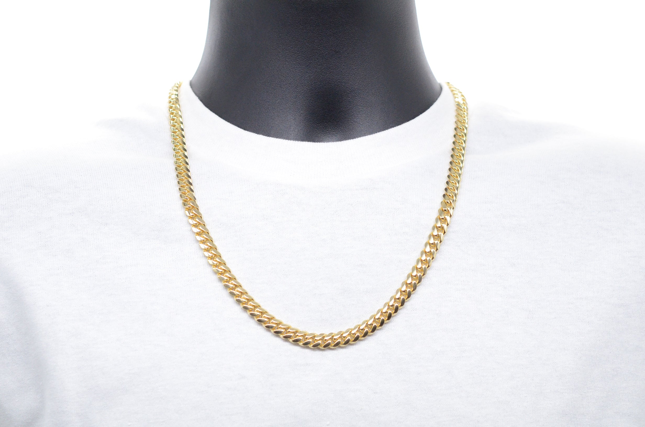8mm Solid Gold Miami Cuban Link Chains – Jewelry Spot USA