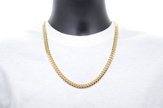 8mm Solid Gold Miami Cuban Chains
