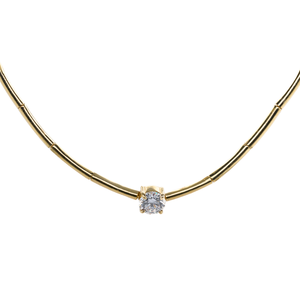 1.65 CT Round Lab-Grown Diamond Necklace in 14K Gold