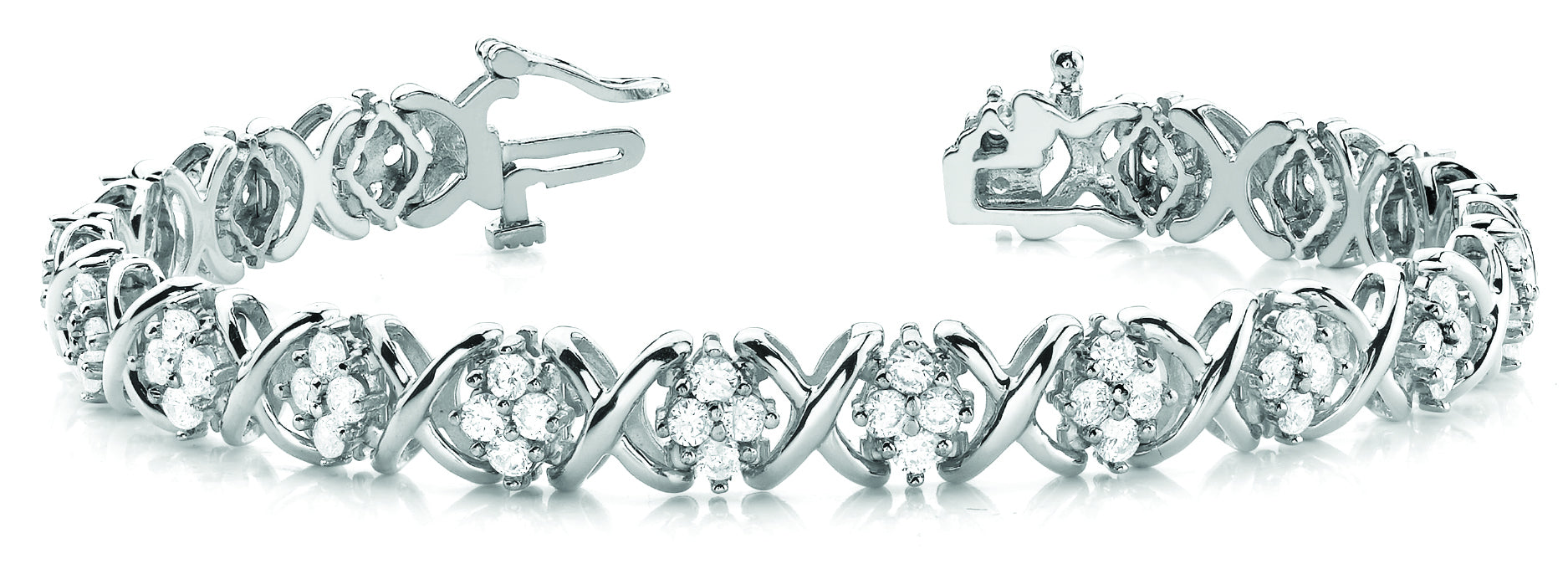 Multi-Diamond Fashion Tennis Bracelet